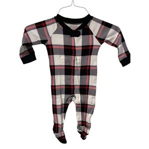 Baby Boy Girl Footed Pajamas‎ Sleepwear 3M 6M Plaid